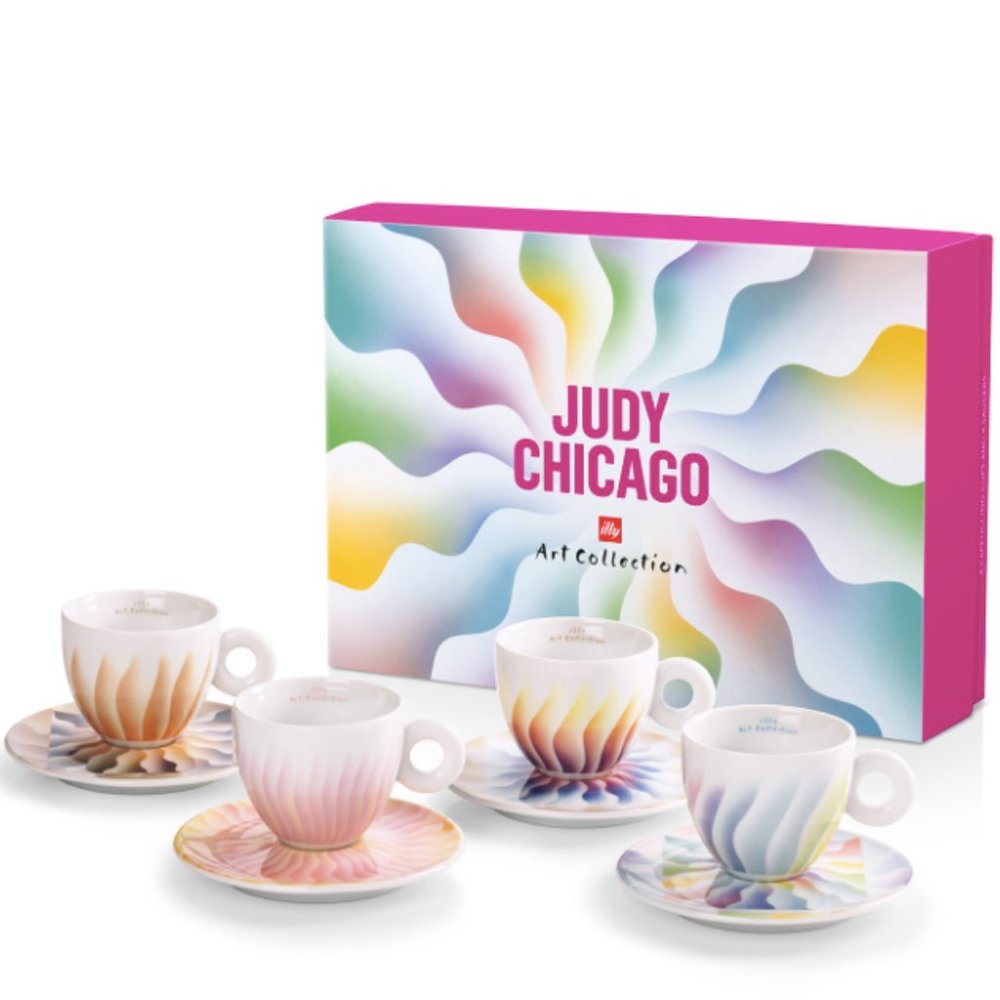 NIB Illy Art Collection Set of 4 Cappucino Cups